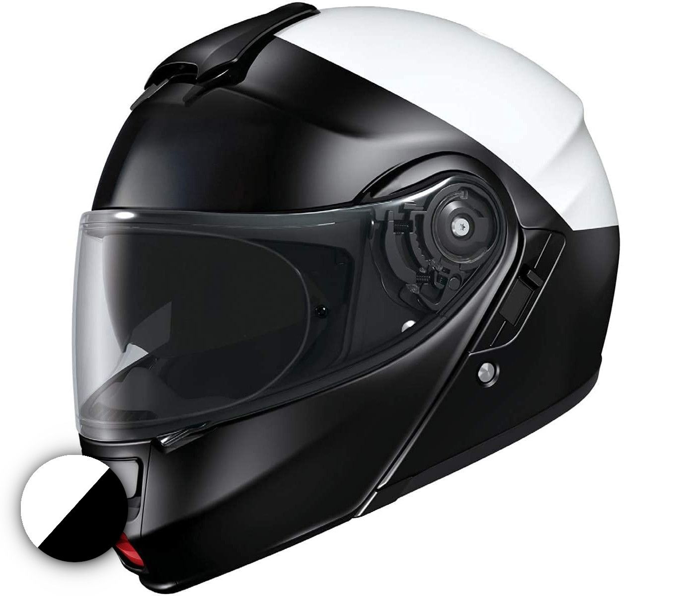 Police Motorcycle Helmet With Patent Leather Visor