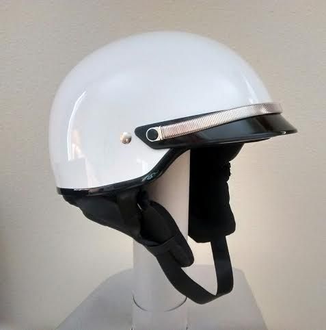 Police Motorcycle Helmet With Snap On Visor